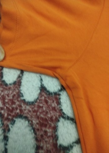 Turuncu Kısa Kollu Polo Yaka Kadın Body.. - Görsel 11