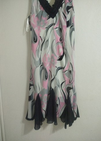 Vintage Şifon Elbise - Görsel 2