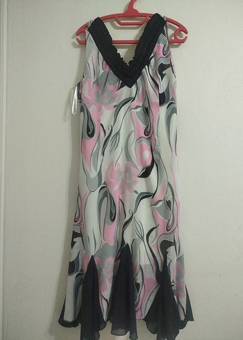 Vintage Şifon Elbise - Görsel 3