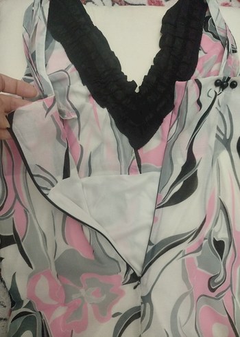 Vintage Şifon Elbise - Görsel 7