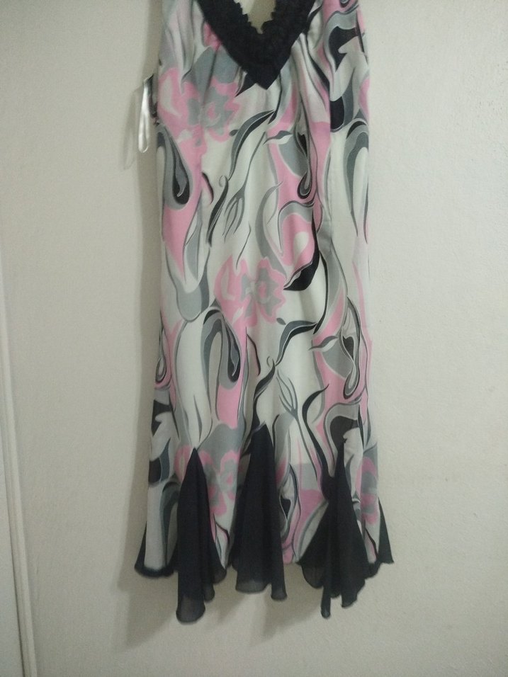 Vintage Şifon Elbise - Görsel 2