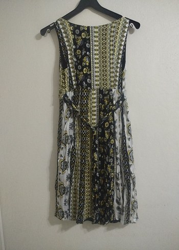 Vintage Şifon Çok Şık Elbise - Görsel 4