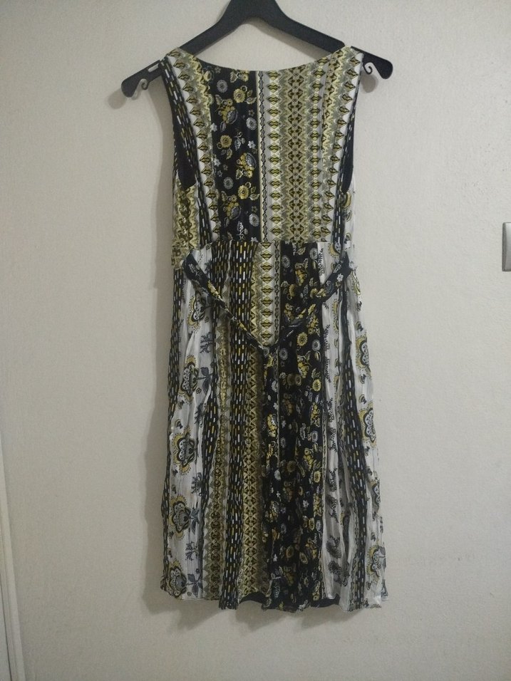 Vintage Şifon Çok Şık Elbise - Görsel 4