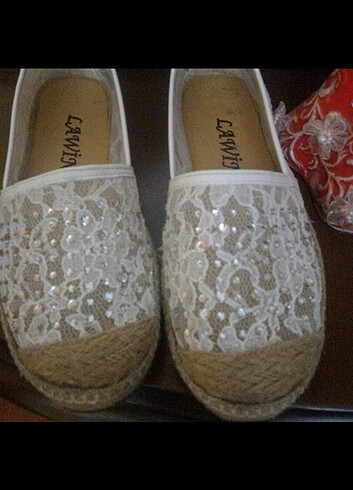 Beyaz Espadril..