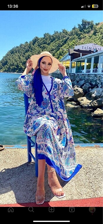 Yazlık mavi elbise