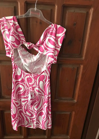 Pembe Desenli Midi Hamile Tunik - Görsel 6