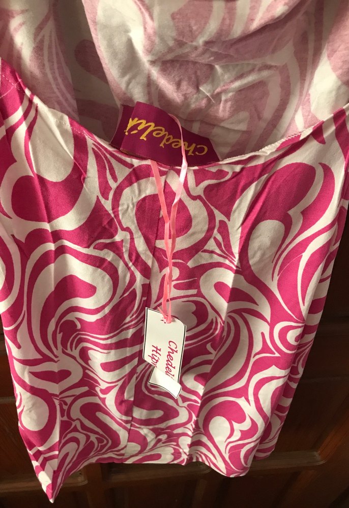 Pembe Desenli Midi Hamile Tunik - Görsel 4