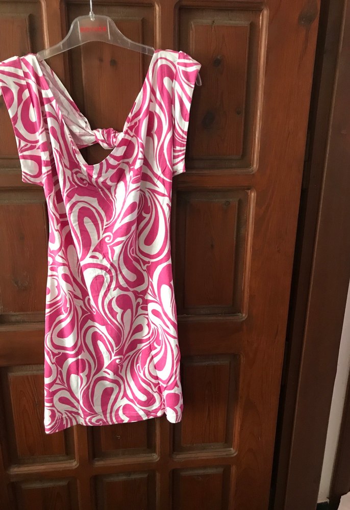 Pembe Desenli Midi Hamile Tunik - Görsel 2