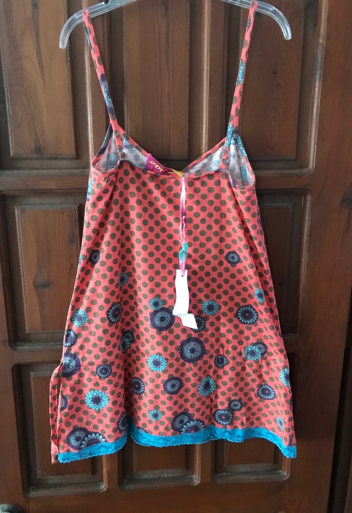 Turunculu desenli eteği dantel Sedef düymeli s beden mini elbise - Görsel 4