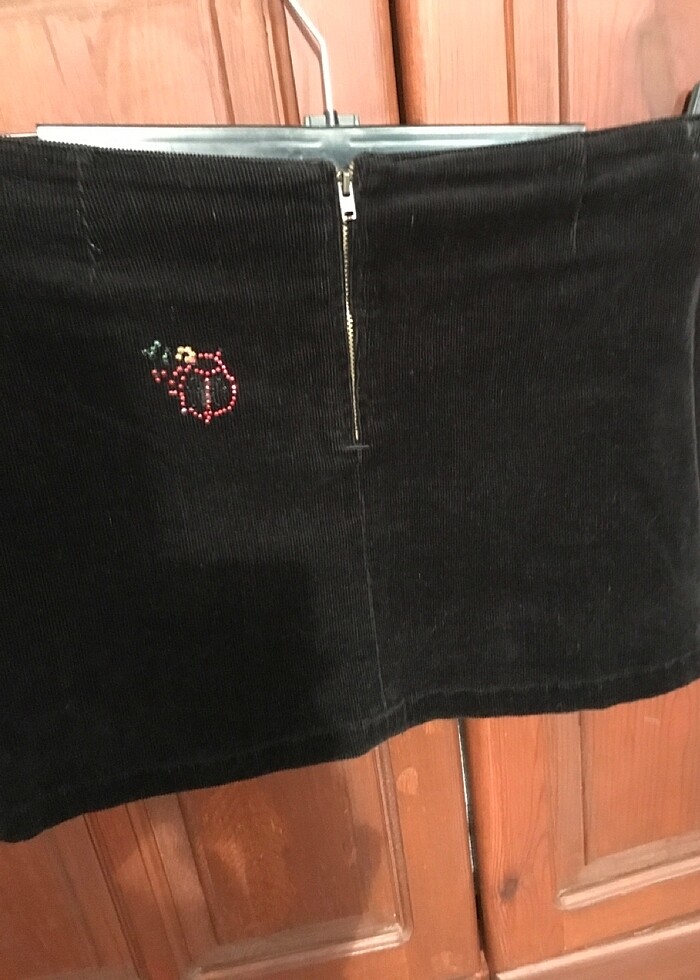 Etek mini kadife - Görsel 3