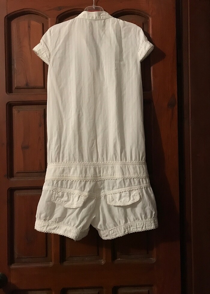 Şort tulum fisto pamuklu kumaş  orjinal - Görsel 3