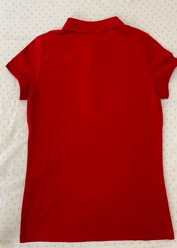 U.S. Polo Assn. Kadın Polo Yaka Kırmızı Tişört - Görsel 2