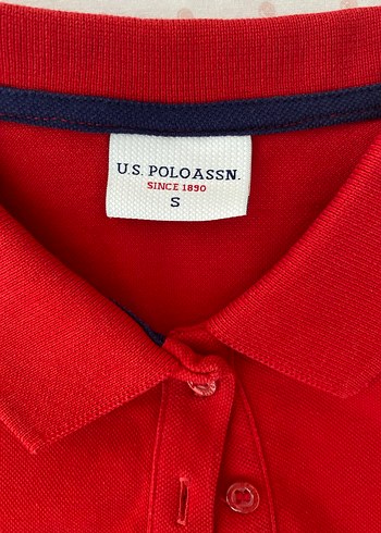 U.S. Polo Assn. Kadın Polo Yaka Kırmızı Tişört - Görsel 4