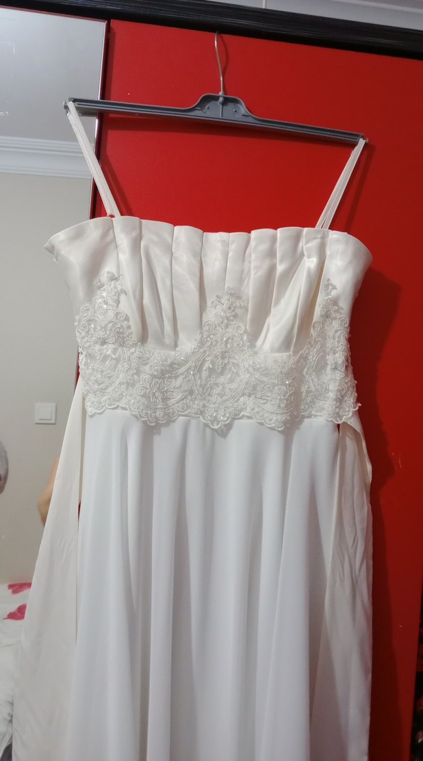 Beyaz Straplez Baby Shower - Görsel 2