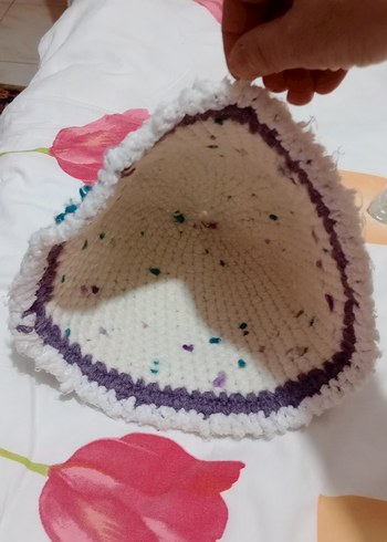 Renkli Örgü Bohem Kadın Şapka - Görsel 2