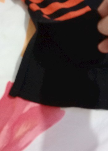 Siyah Baskılı Örgü Kadın Kazak - Görsel 4