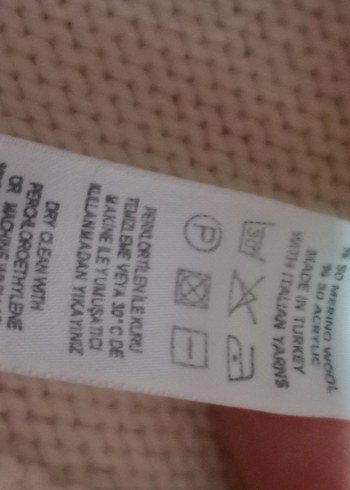 Beyaz Örgü Uzun Kollu Kadin Kazak - Görsel 5