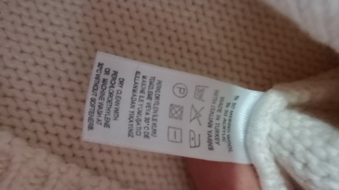 Beyaz Örgü Uzun Kollu Kadin Kazak - Görsel 5