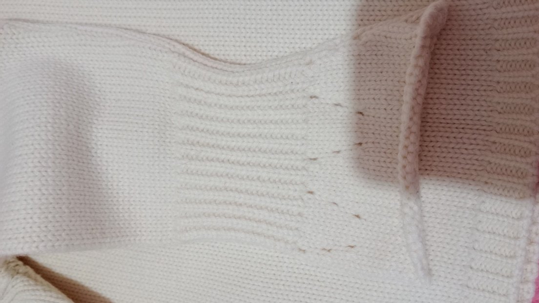 Beyaz Örgü Uzun Kollu Kadin Kazak - Görsel 4