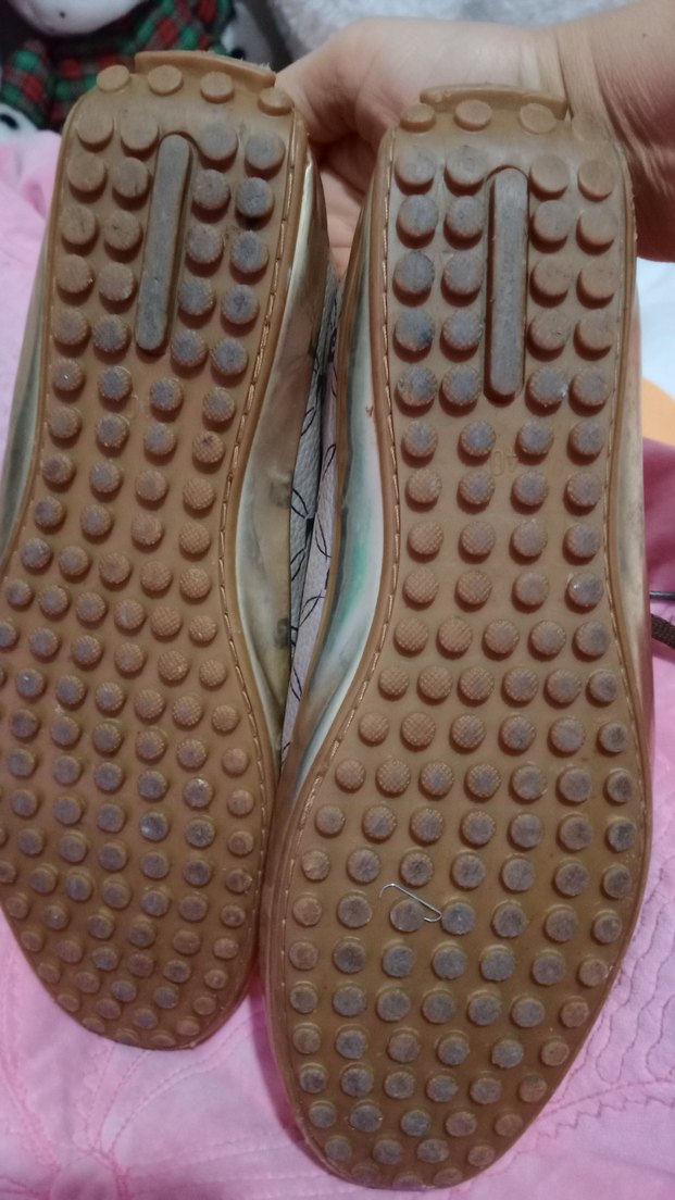 Bej lameli bağcıklı kadın ayakkabi - Görsel 4