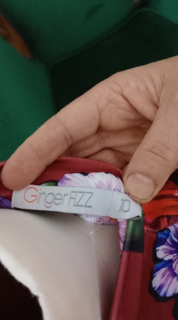 Bordo Çiçek Desenli Bohem Uzun Kollu elbise - Görsel 3