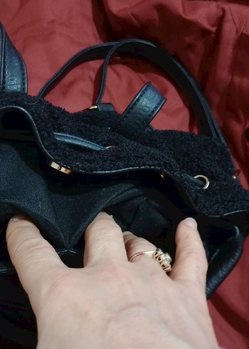 Fermuarlı Siyah Kadın Sırt Çantası - Görsel 4