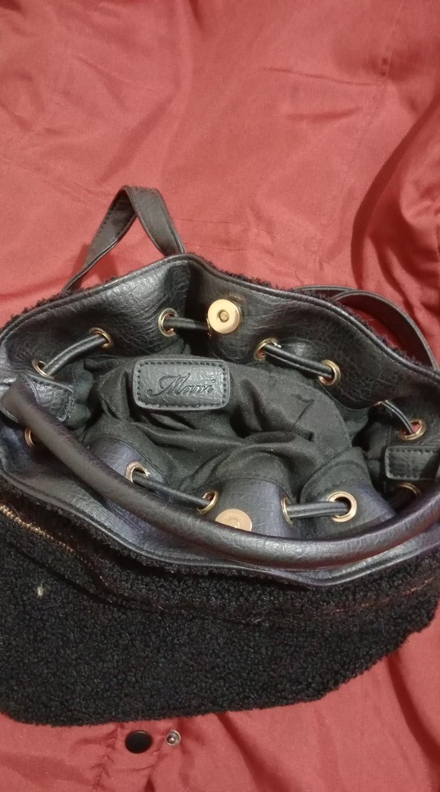 Fermuarlı Siyah Kadın Sırt Çantası - Görsel 3