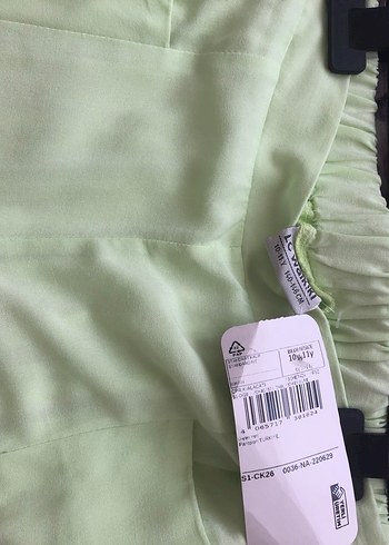 Çocuk yeşil Salaş Pastel Kumaş Pantolon - Görsel 4