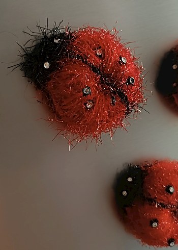 Kırmızı Uğur Böceği magnet Süsleri - Görsel 2