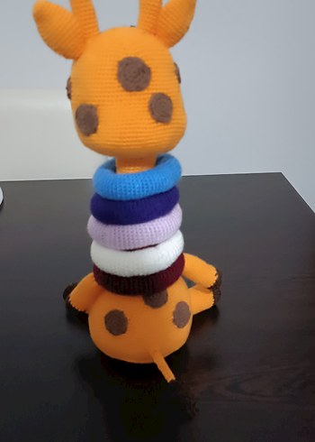 Renkli Örgü Zürafa Amigurimi Oyuncak - Görsel 2
