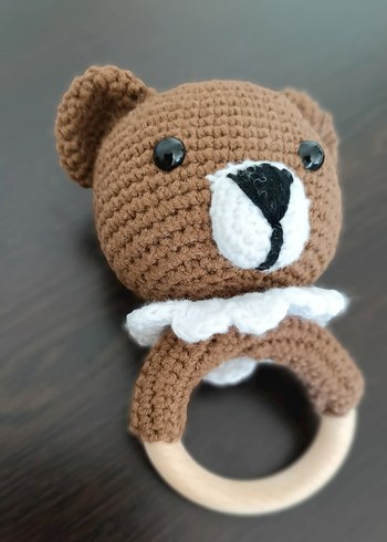 Renkli Ayıcık Diş Kaşıyıcı ve Çıngırak Seti - Görsel 3