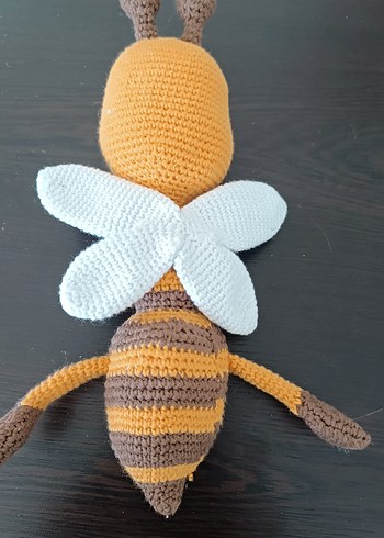 Renkli Kahverengi Arı Amigurimi Oyuncak - Görsel 2