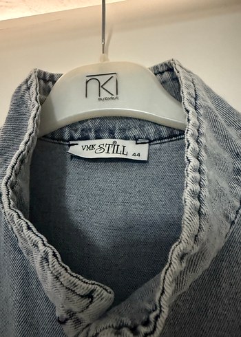 Diğer Kadın Gri Denim Uzun Elbise