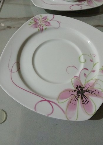 6 lı çay kahve fincanı demliği ile birlikte - Görsel 3