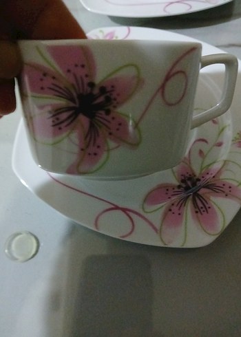 6 lı çay kahve fincanı demliği ile birlikte - Görsel 2