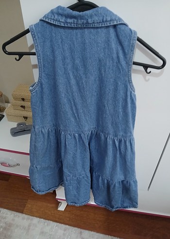 kız çocuk kot elbise - Görsel 3