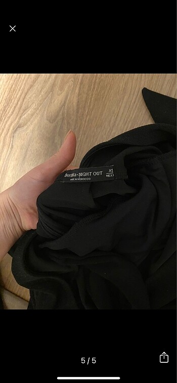 xs Beden siyah Renk BERSHKA tulum mini elbise