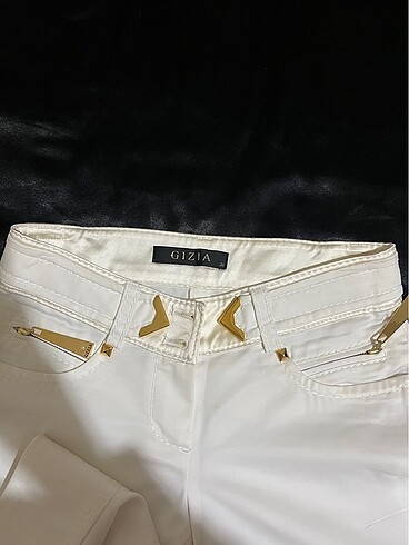 Gizia Gold detaylı kumaş pantolon