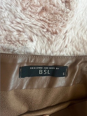 BSL FASHION Bsl deri tek kol detay elbise