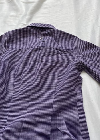 Kız Çocuk Mor Nakışlı Uzun Kollu Gömlek - Görsel 3