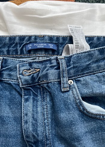 Yırtık Detaylı Mavi Salaş Kadın Kot Pantolon - Görsel 2