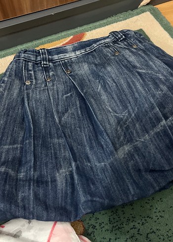 Kız çocuk  Midi Kot Etek - Görsel 3