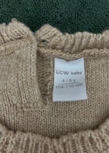 Nakışlı Bej Kız Çocuk Kolsuz Triko Süveter - Görsel 3