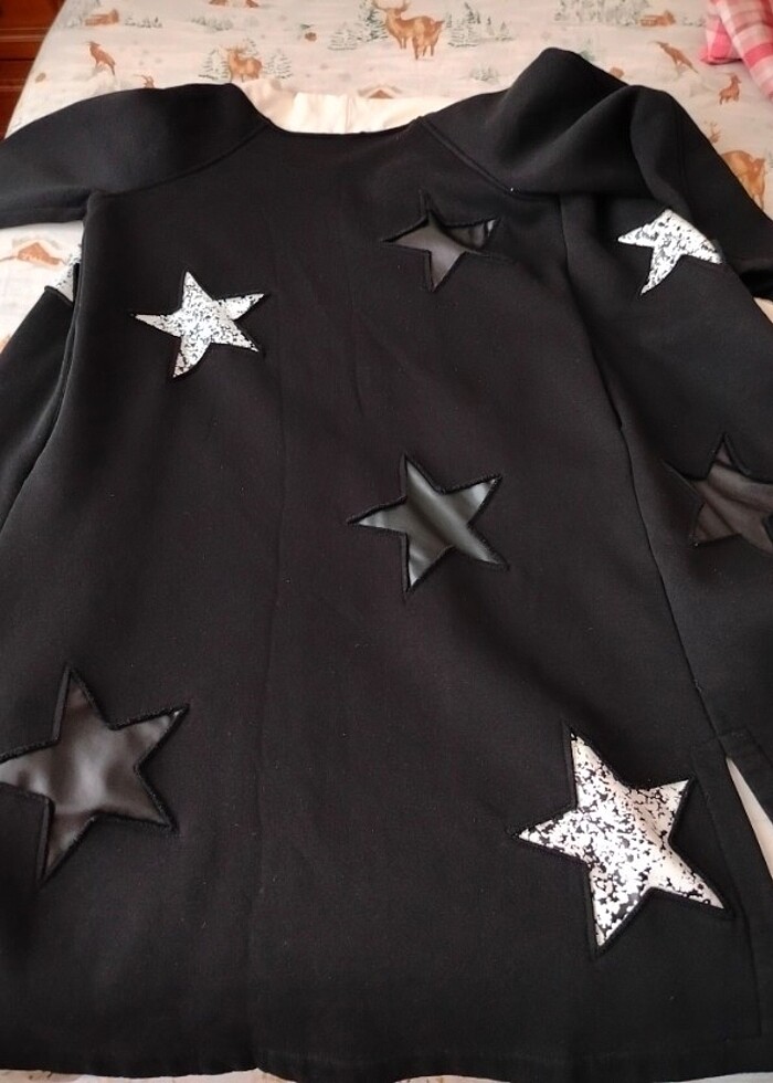 Üç iplik şardonlu kap oversize - Görsel 3