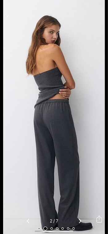 Pull and Bear Dökümlü pantolon