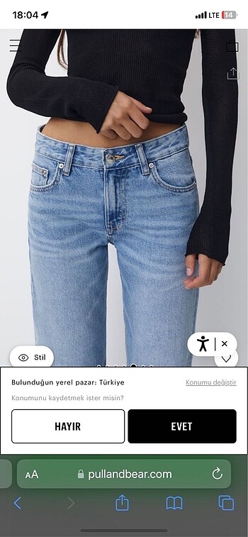 Pull and Bear Straight pantolon