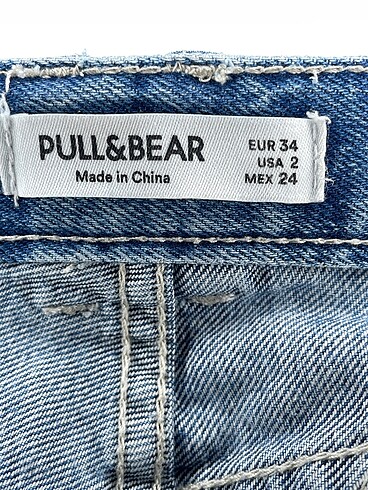 34 Beden mavi Renk Pull and Bear Jean / Kot %70 İndirimli.