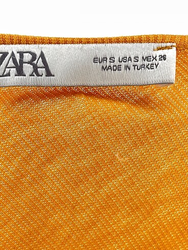 s Beden turuncu Renk Zara Bluz %70 İndirimli.