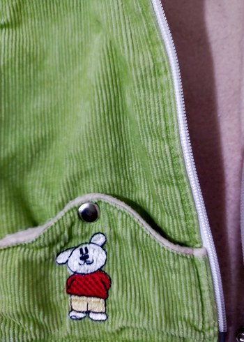 Kapüşonlu Renkli Nakışlı kız 
Erkek Çocuk Ceketi - Görsel 6