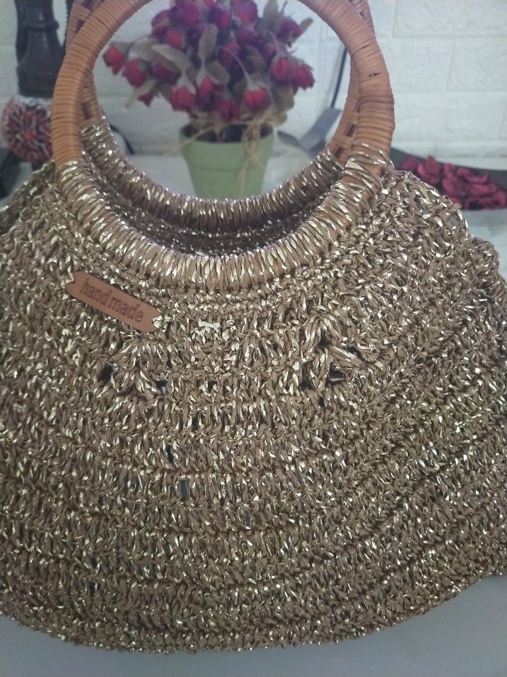 Bohem Örgü Kadın Çanta - Görsel 2